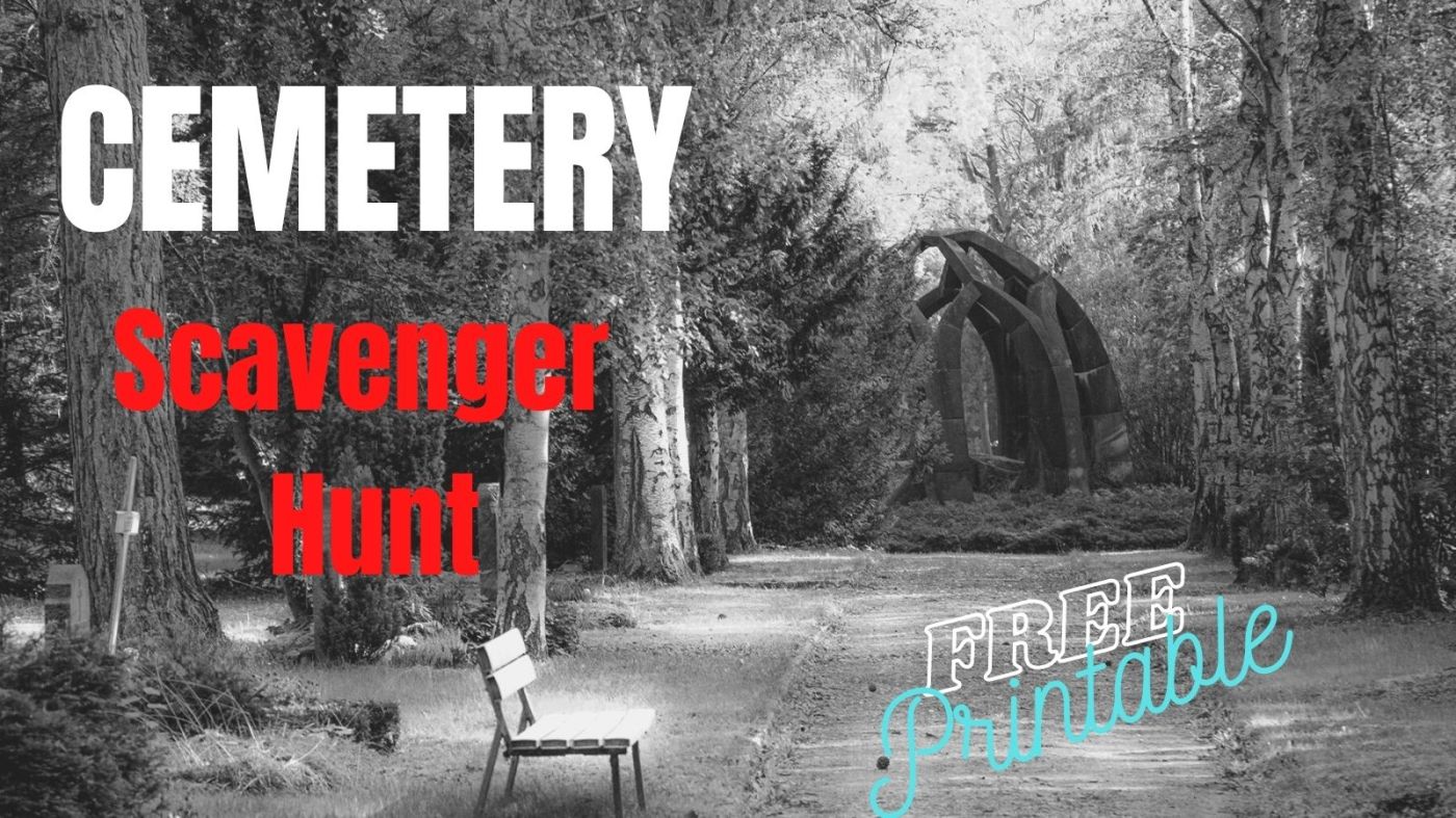 cemetery scavenger hunt free printable