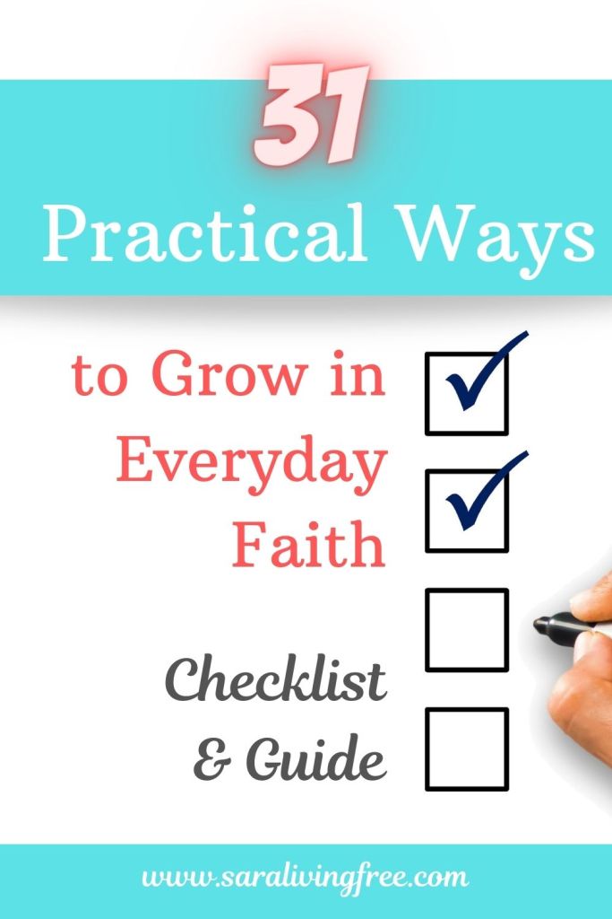 FREE checklist 31 ways to grow in everyday faith