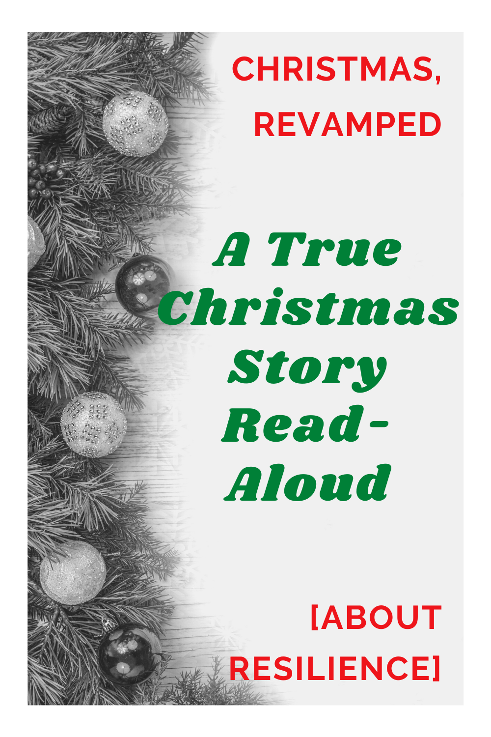 Be encouraged this Christmas with a true, read-aloud story for the whole family.